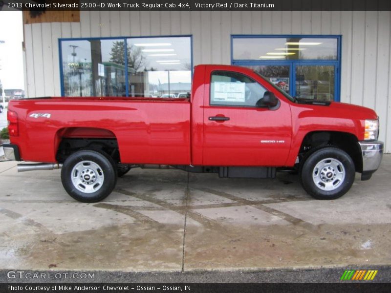 Victory Red / Dark Titanium 2013 Chevrolet Silverado 2500HD Work Truck Regular Cab 4x4