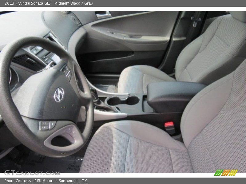 Midnight Black / Gray 2013 Hyundai Sonata GLS