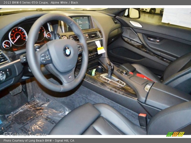 Alpine White / Black 2013 BMW 6 Series 650i Coupe