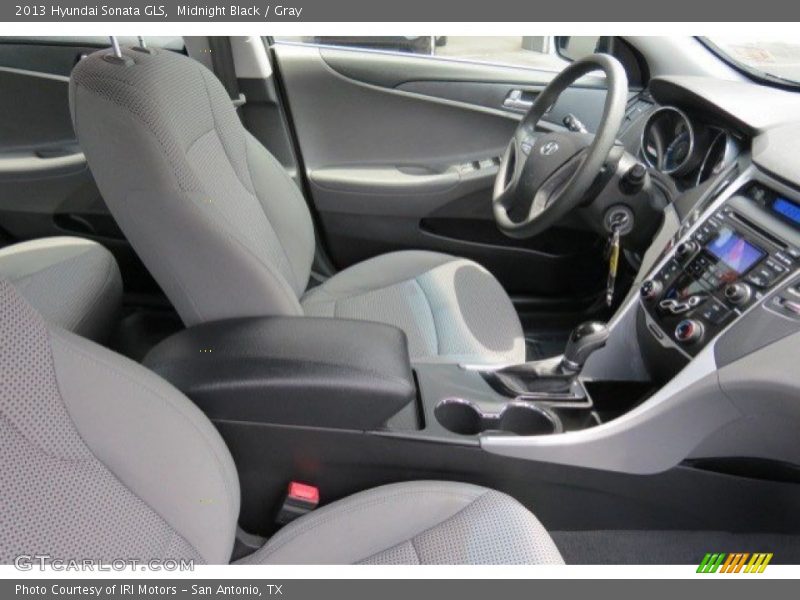 Midnight Black / Gray 2013 Hyundai Sonata GLS
