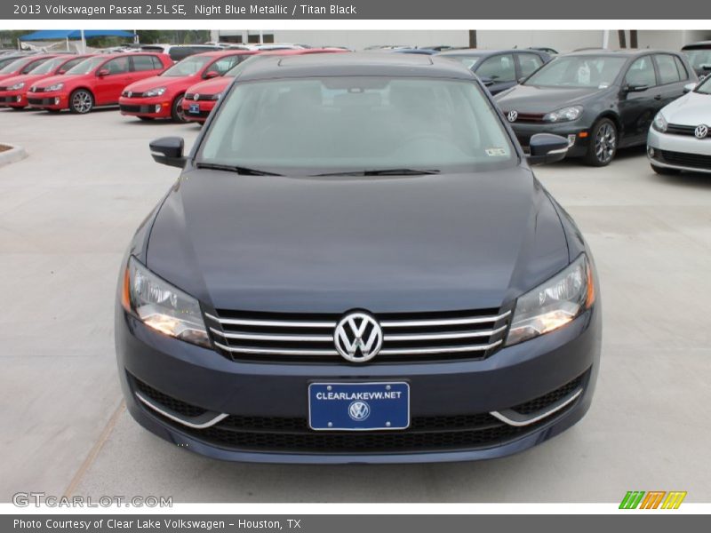 Night Blue Metallic / Titan Black 2013 Volkswagen Passat 2.5L SE