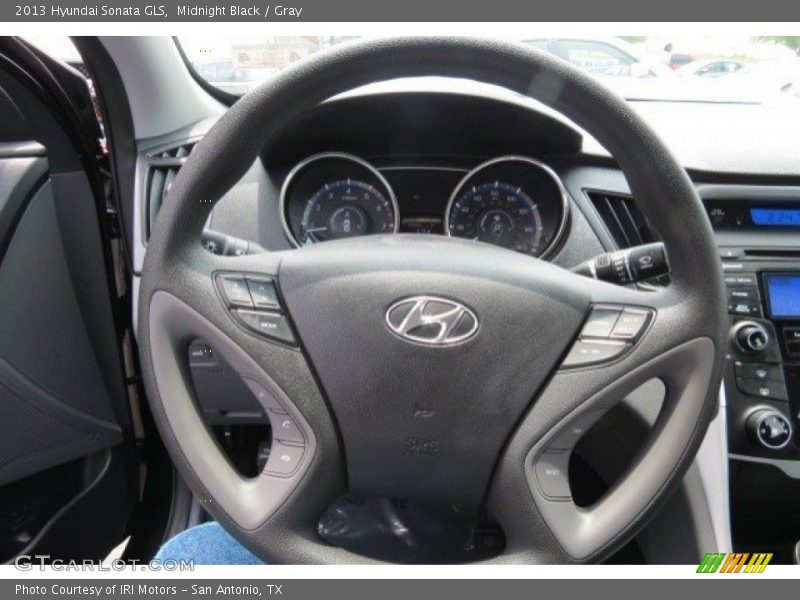 Midnight Black / Gray 2013 Hyundai Sonata GLS