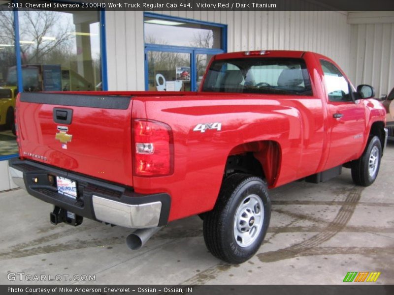 Victory Red / Dark Titanium 2013 Chevrolet Silverado 2500HD Work Truck Regular Cab 4x4