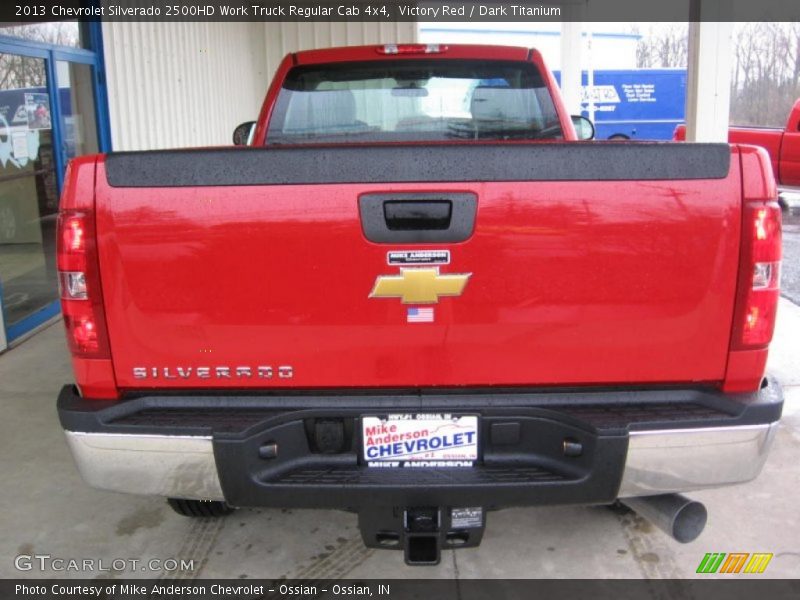 Victory Red / Dark Titanium 2013 Chevrolet Silverado 2500HD Work Truck Regular Cab 4x4