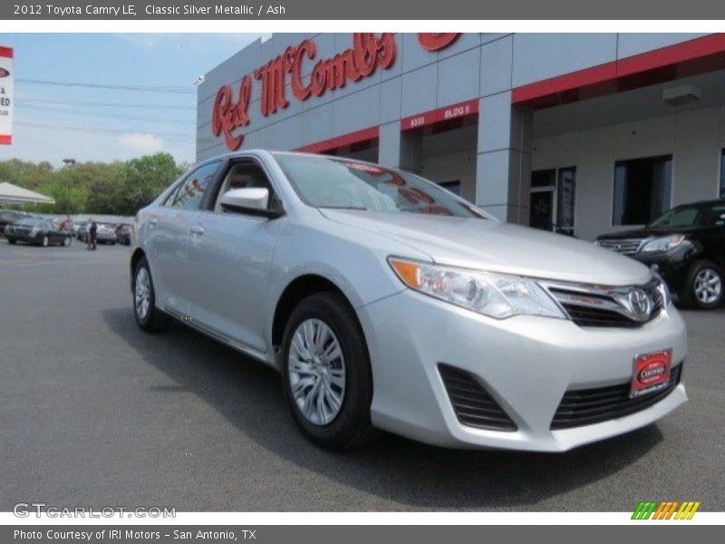 Classic Silver Metallic / Ash 2012 Toyota Camry LE