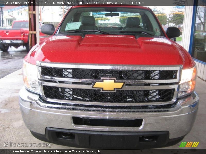 Victory Red / Dark Titanium 2013 Chevrolet Silverado 2500HD Work Truck Regular Cab 4x4