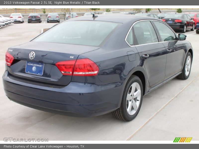 Night Blue Metallic / Titan Black 2013 Volkswagen Passat 2.5L SE