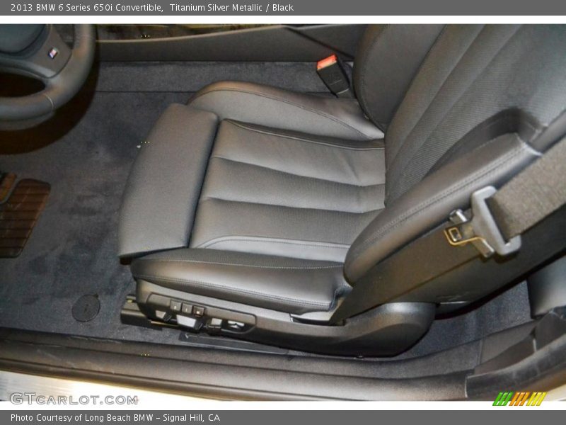Titanium Silver Metallic / Black 2013 BMW 6 Series 650i Convertible