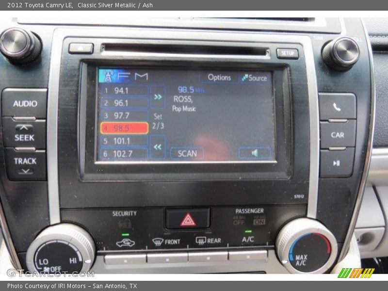 Classic Silver Metallic / Ash 2012 Toyota Camry LE