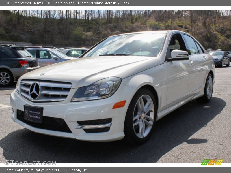 Diamond White Metallic / Black 2012 Mercedes-Benz C 300 Sport 4Matic
