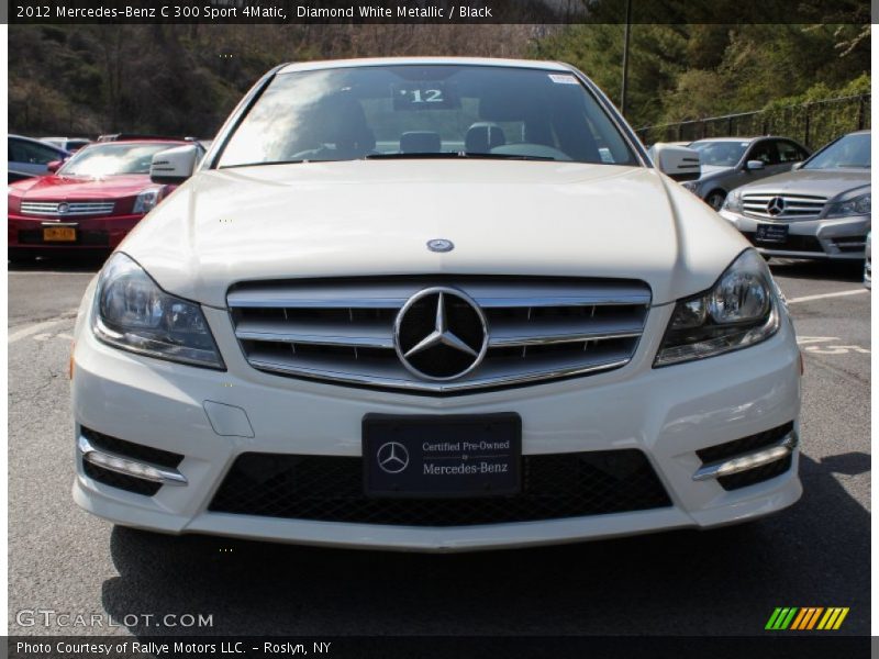 Diamond White Metallic / Black 2012 Mercedes-Benz C 300 Sport 4Matic