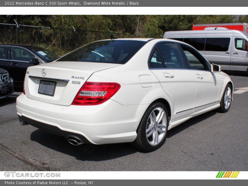 Diamond White Metallic / Black 2012 Mercedes-Benz C 300 Sport 4Matic