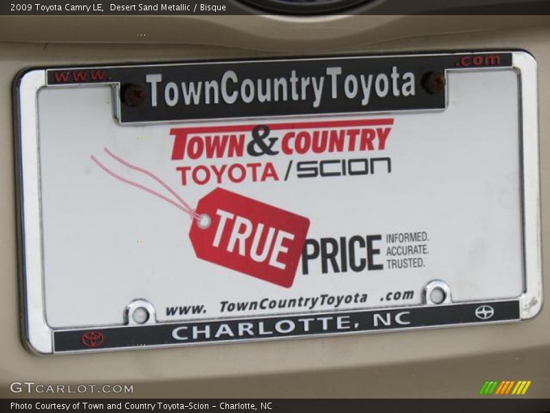Desert Sand Metallic / Bisque 2009 Toyota Camry LE