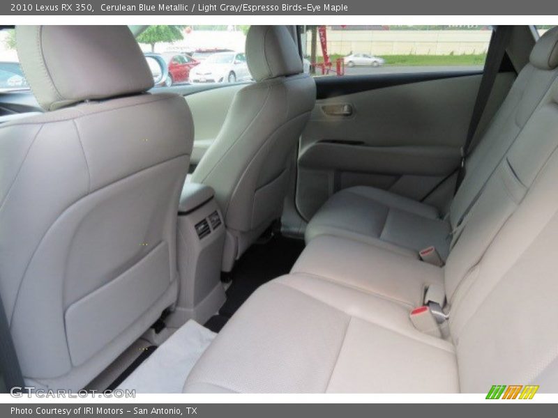 Cerulean Blue Metallic / Light Gray/Espresso Birds-Eye Maple 2010 Lexus RX 350