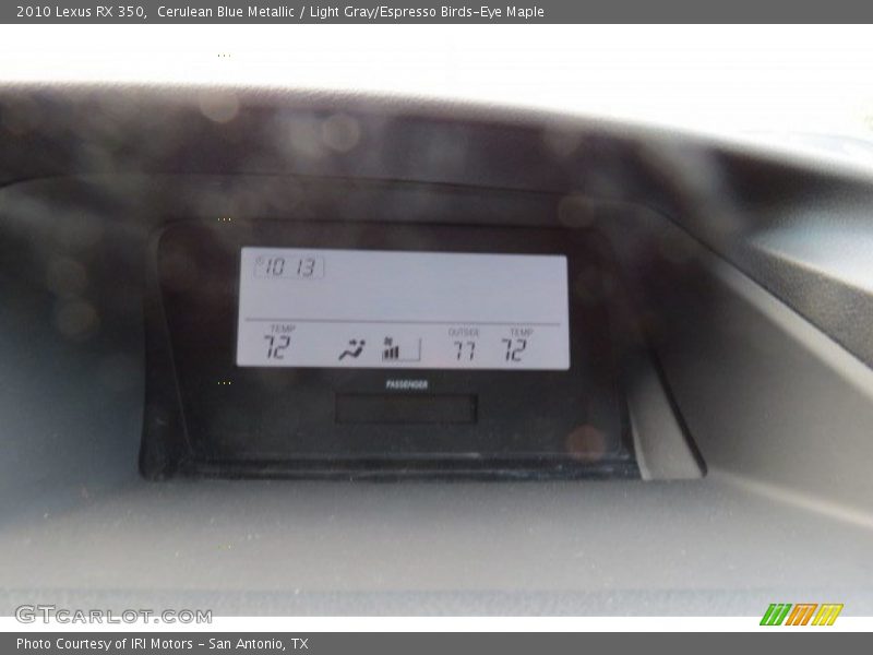 Cerulean Blue Metallic / Light Gray/Espresso Birds-Eye Maple 2010 Lexus RX 350