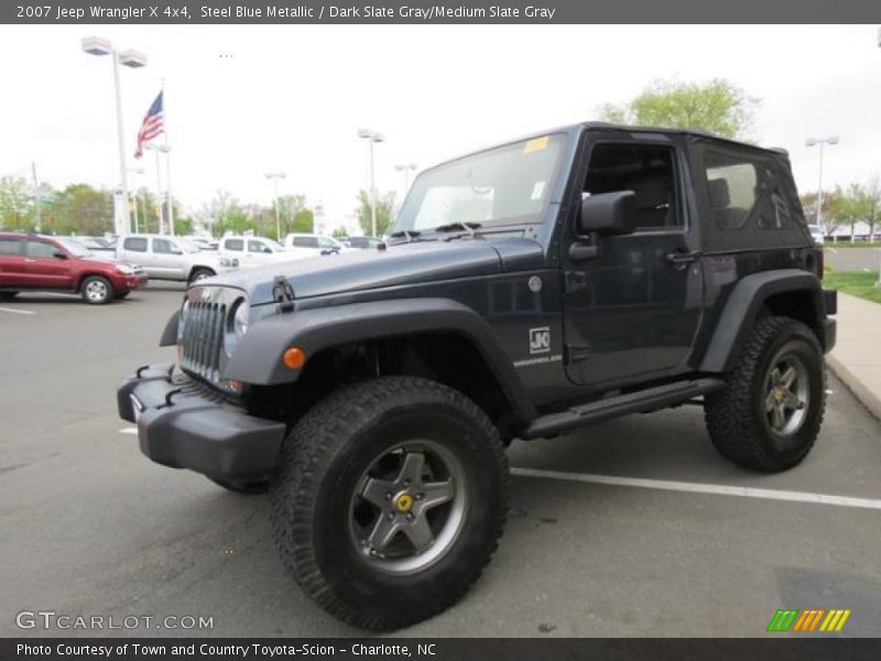 Steel Blue Metallic / Dark Slate Gray/Medium Slate Gray 2007 Jeep Wrangler X 4x4