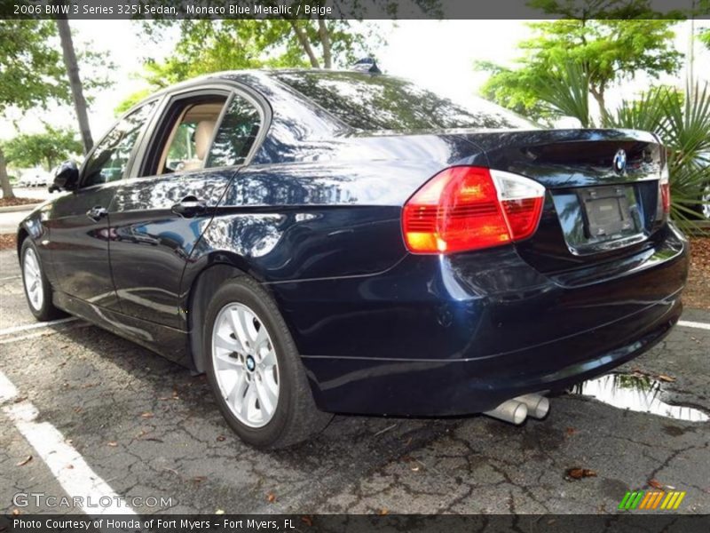 Monaco Blue Metallic / Beige 2006 BMW 3 Series 325i Sedan
