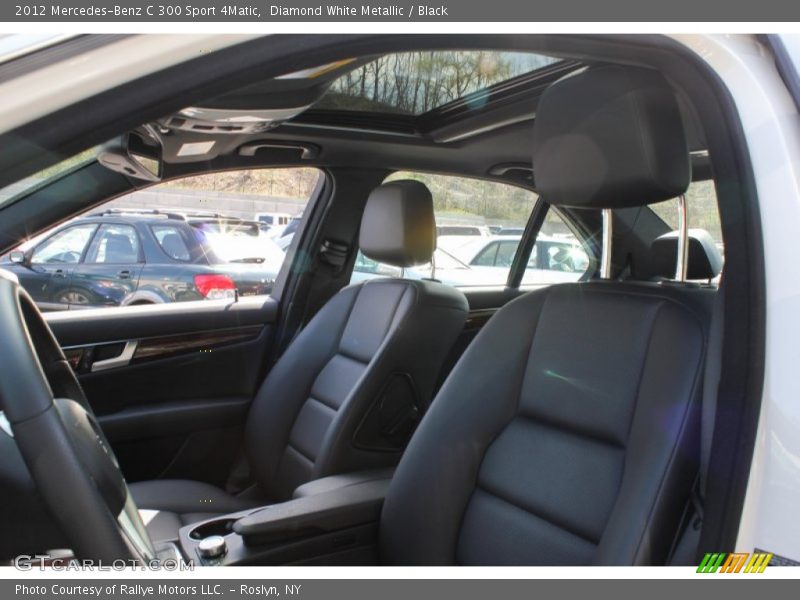 Diamond White Metallic / Black 2012 Mercedes-Benz C 300 Sport 4Matic
