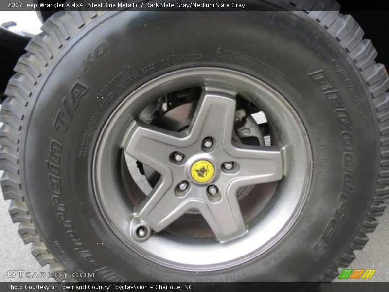 Steel Blue Metallic / Dark Slate Gray/Medium Slate Gray 2007 Jeep Wrangler X 4x4