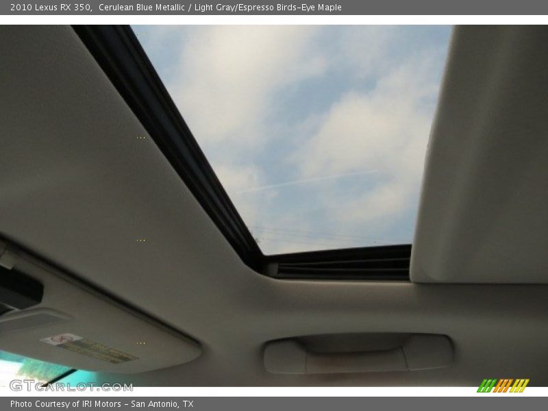Cerulean Blue Metallic / Light Gray/Espresso Birds-Eye Maple 2010 Lexus RX 350