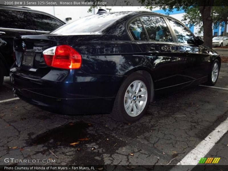 Monaco Blue Metallic / Beige 2006 BMW 3 Series 325i Sedan