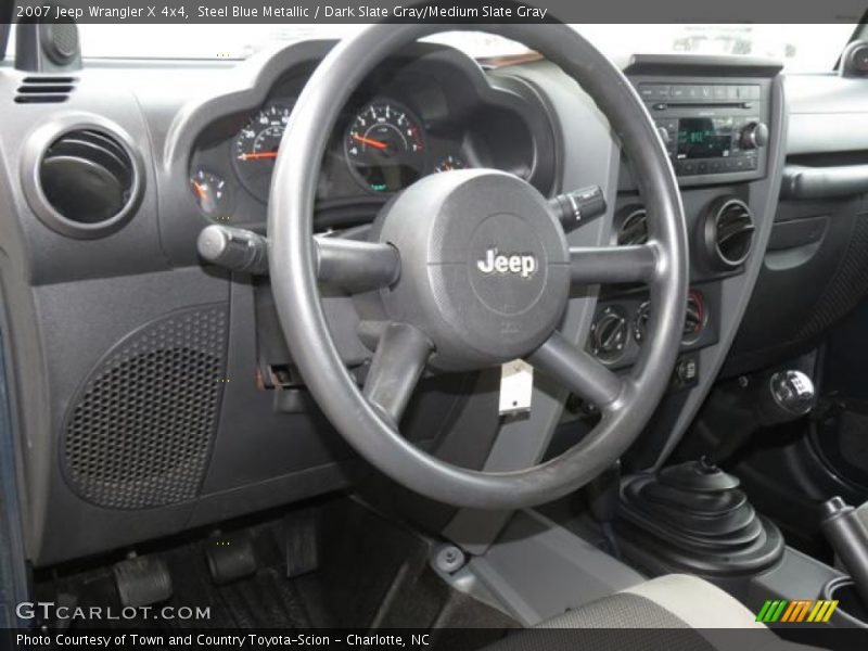 Steel Blue Metallic / Dark Slate Gray/Medium Slate Gray 2007 Jeep Wrangler X 4x4