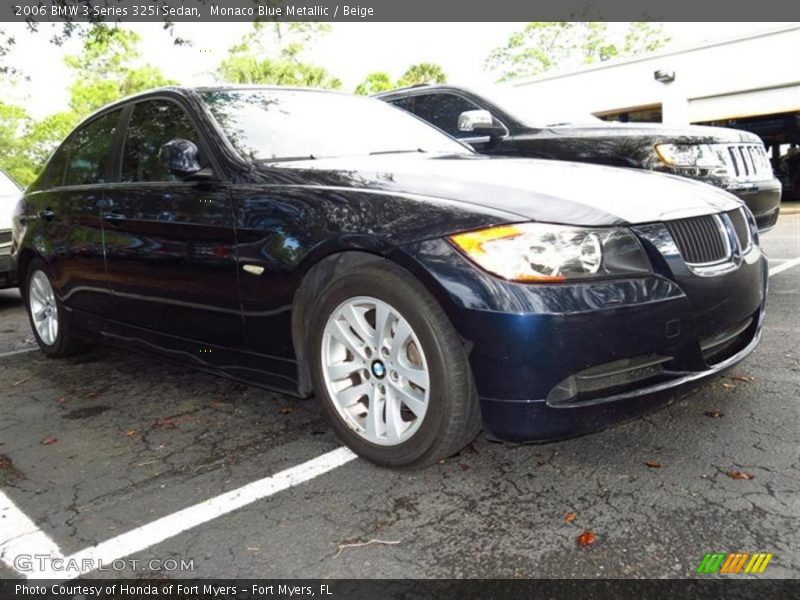 Monaco Blue Metallic / Beige 2006 BMW 3 Series 325i Sedan