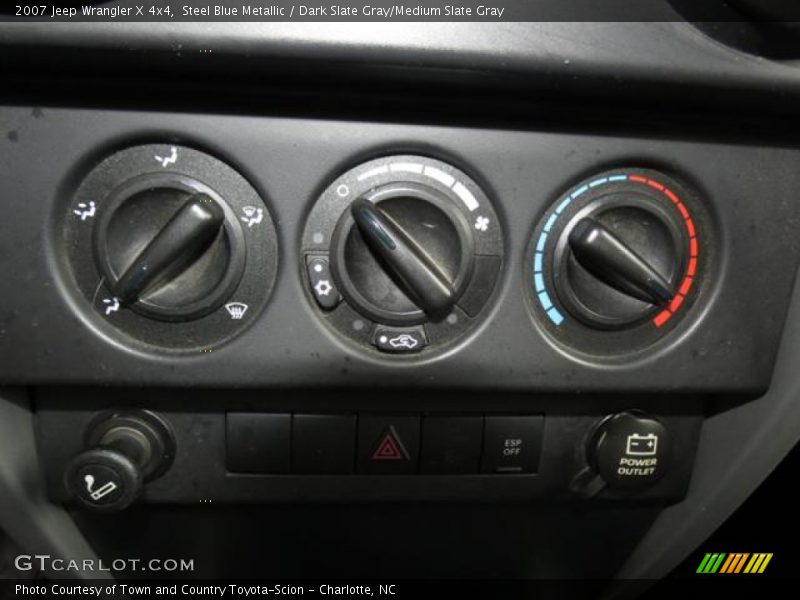 Controls of 2007 Wrangler X 4x4