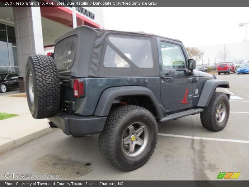 Steel Blue Metallic / Dark Slate Gray/Medium Slate Gray 2007 Jeep Wrangler X 4x4
