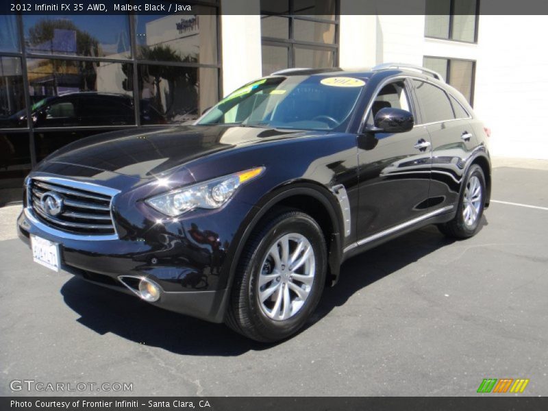 Malbec Black / Java 2012 Infiniti FX 35 AWD