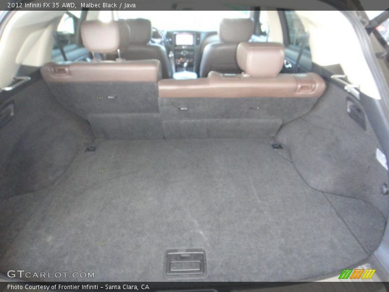 Malbec Black / Java 2012 Infiniti FX 35 AWD