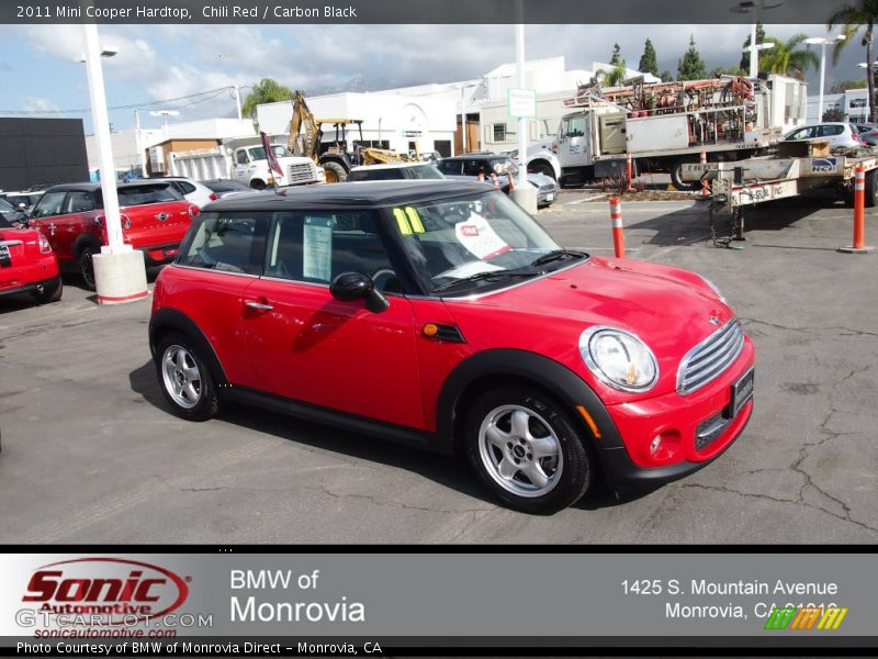 Chili Red / Carbon Black 2011 Mini Cooper Hardtop