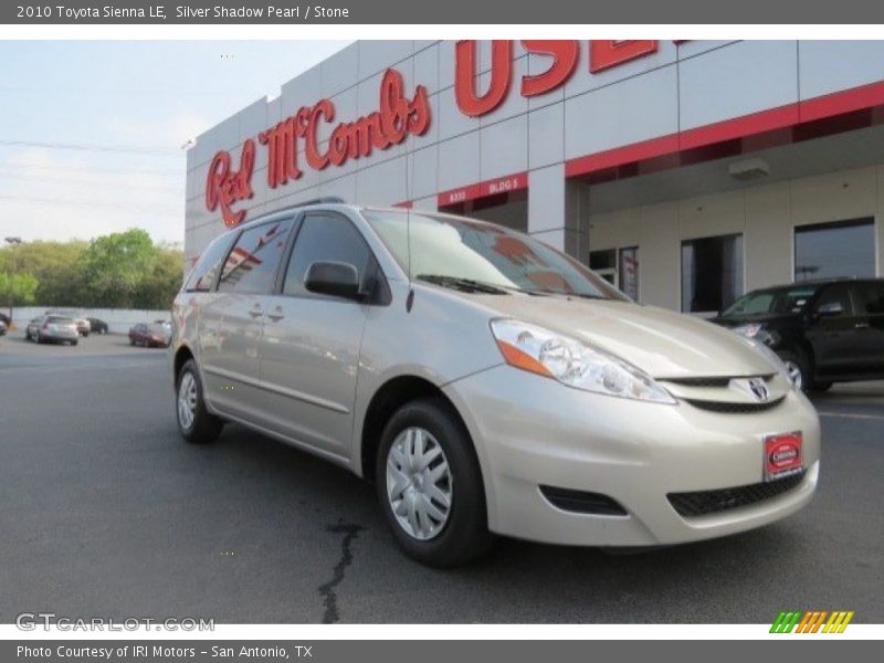 Silver Shadow Pearl / Stone 2010 Toyota Sienna LE