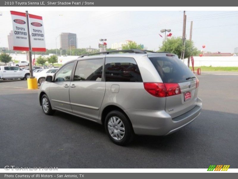 Silver Shadow Pearl / Stone 2010 Toyota Sienna LE
