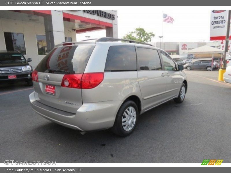 Silver Shadow Pearl / Stone 2010 Toyota Sienna LE