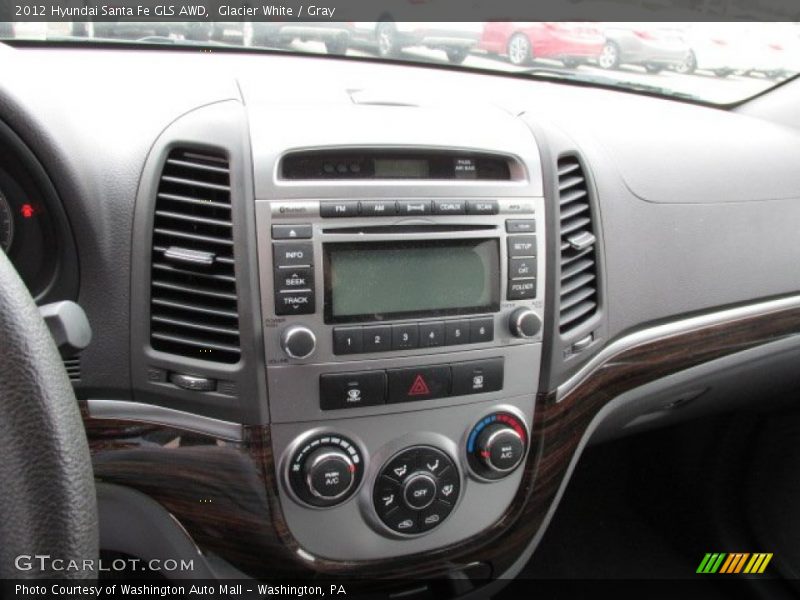 Glacier White / Gray 2012 Hyundai Santa Fe GLS AWD