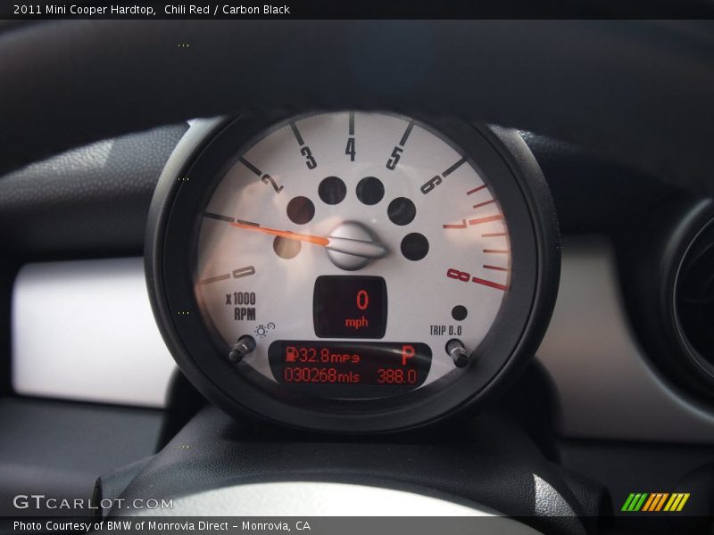 Chili Red / Carbon Black 2011 Mini Cooper Hardtop