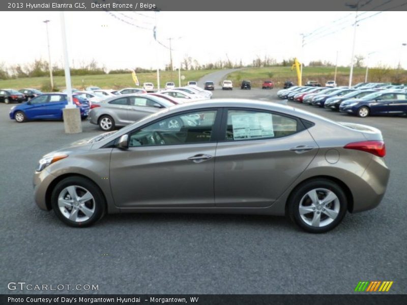 Desert Bronze / Beige 2013 Hyundai Elantra GLS