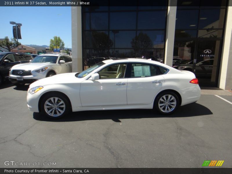 Moonlight White / Wheat 2011 Infiniti M 37 Sedan