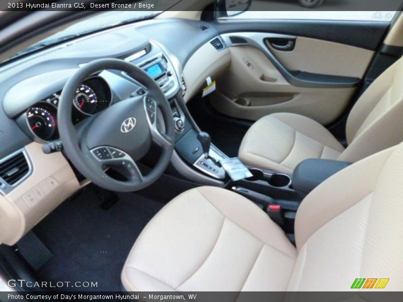 Desert Bronze / Beige 2013 Hyundai Elantra GLS