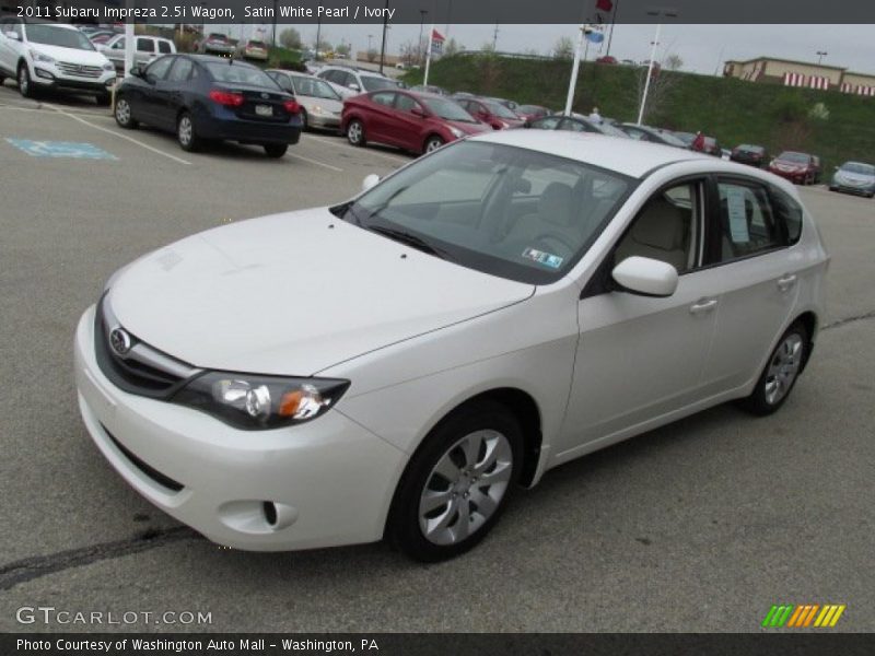 Satin White Pearl / Ivory 2011 Subaru Impreza 2.5i Wagon