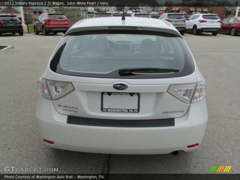 Satin White Pearl / Ivory 2011 Subaru Impreza 2.5i Wagon