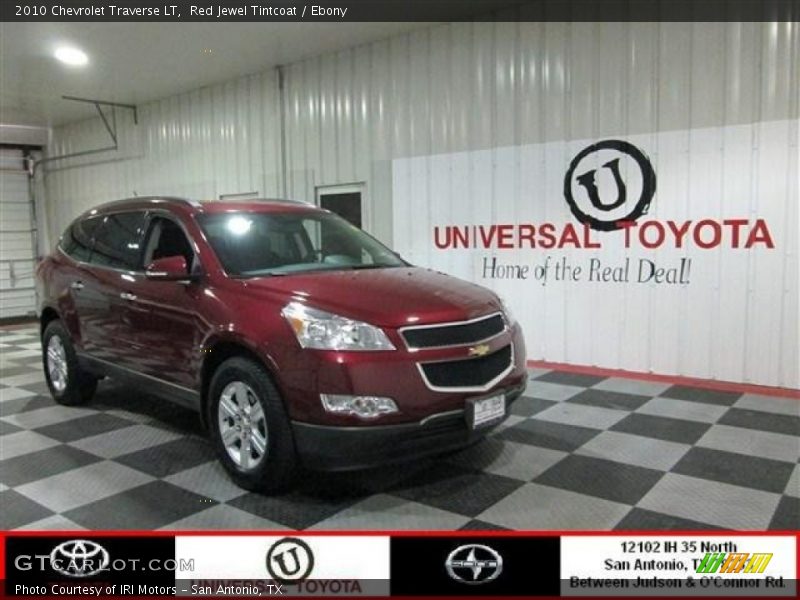 Red Jewel Tintcoat / Ebony 2010 Chevrolet Traverse LT