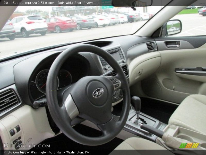 Satin White Pearl / Ivory 2011 Subaru Impreza 2.5i Wagon