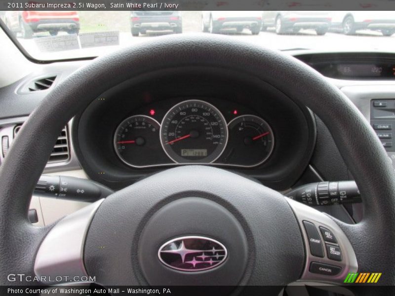 Satin White Pearl / Ivory 2011 Subaru Impreza 2.5i Wagon
