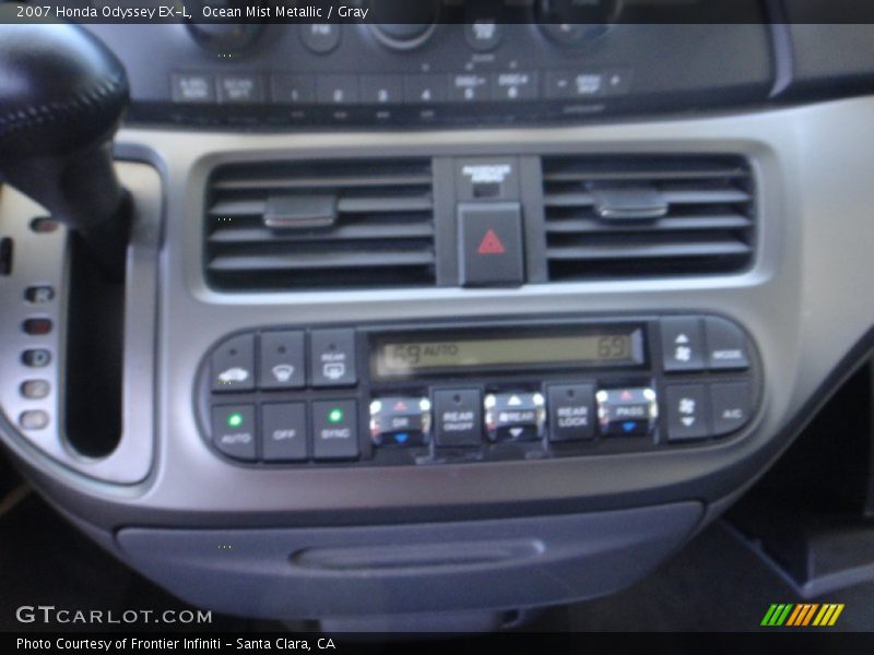 Ocean Mist Metallic / Gray 2007 Honda Odyssey EX-L