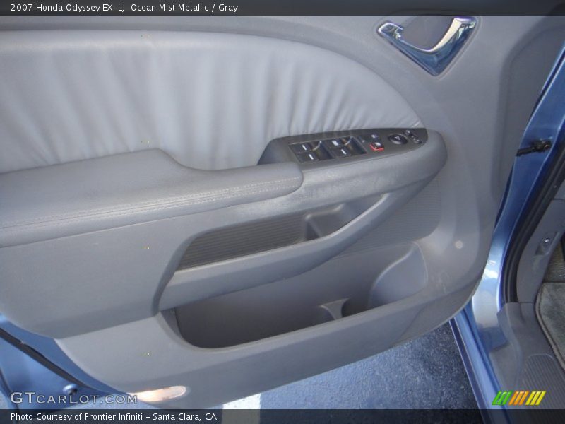 Ocean Mist Metallic / Gray 2007 Honda Odyssey EX-L