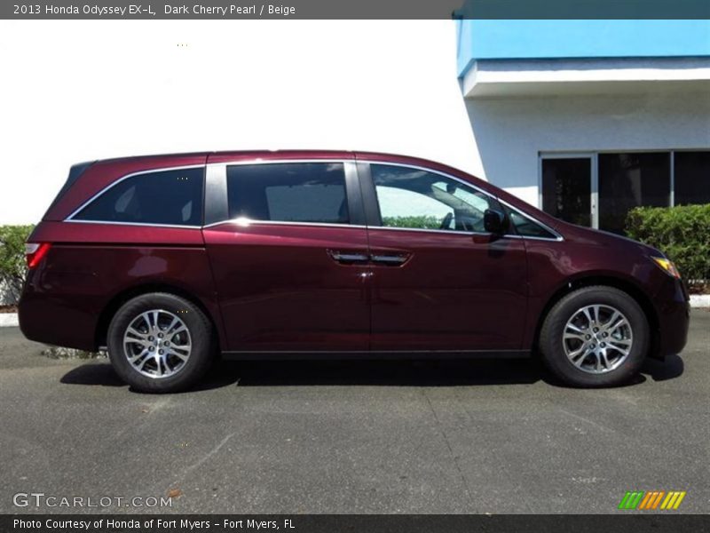 Dark Cherry Pearl / Beige 2013 Honda Odyssey EX-L