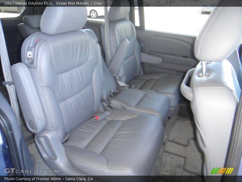 Ocean Mist Metallic / Gray 2007 Honda Odyssey EX-L