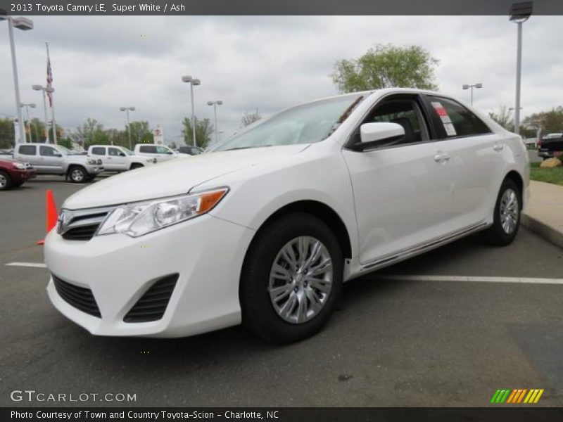 Super White / Ash 2013 Toyota Camry LE
